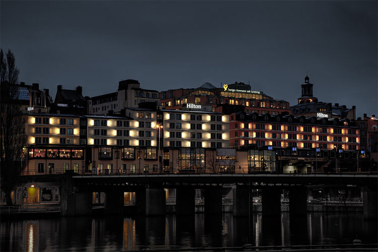 Fasadbelysning Hotell Hilton Slussen Stockholm