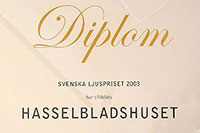 Svenska Ljuspriset och Nordiska Ljuspriset Hederspriset 2003